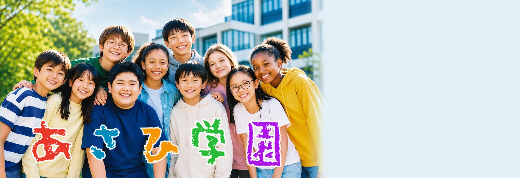 週1で、日本の学力を育む！現地校と両立しながら、日本の学びを着実に積み重ねていきます。文科省学習指導要領準拠、WASC認証校、多くの仲間と学ぶ環境